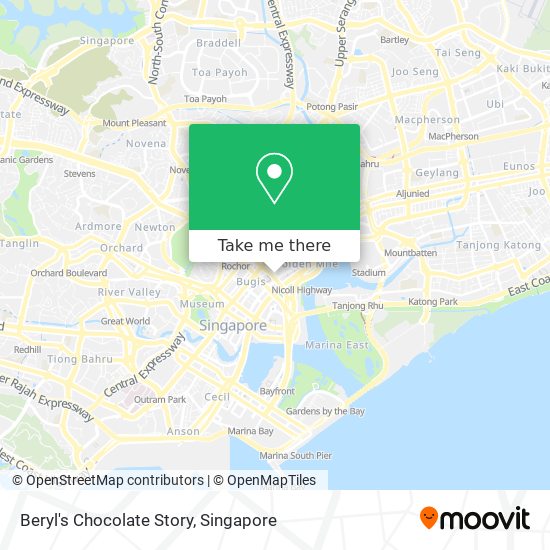 Beryl's Chocolate Story map