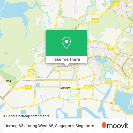 Jurong 63 Jurong West 65, Singapore map