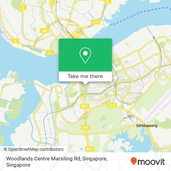 Woodlands Centre Marsiling Rd, Singapore map