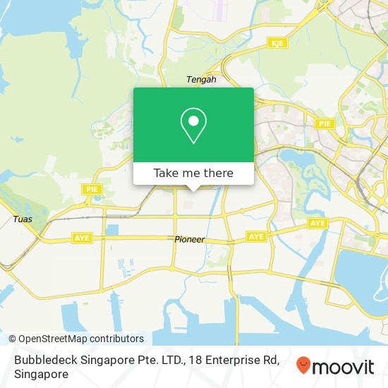 Bubbledeck Singapore Pte. LTD., 18 Enterprise Rd地图