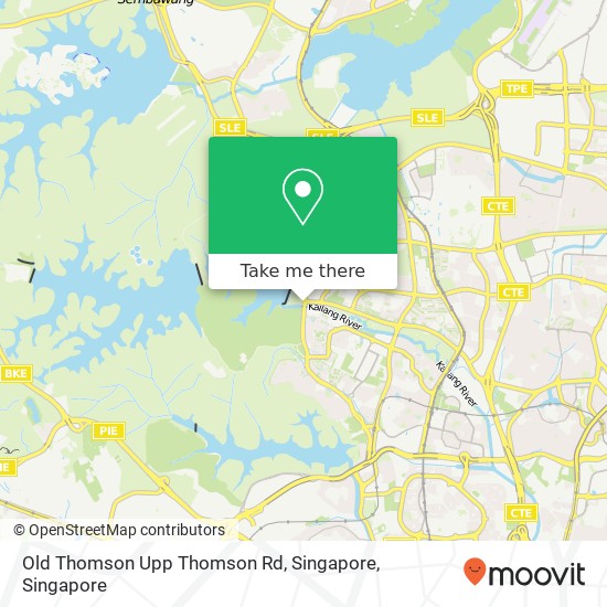 Old Thomson Upp Thomson Rd, Singapore map
