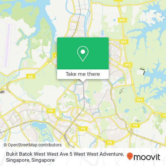 Bukit Batok West West Ave 5 West West Adventure, Singapore map