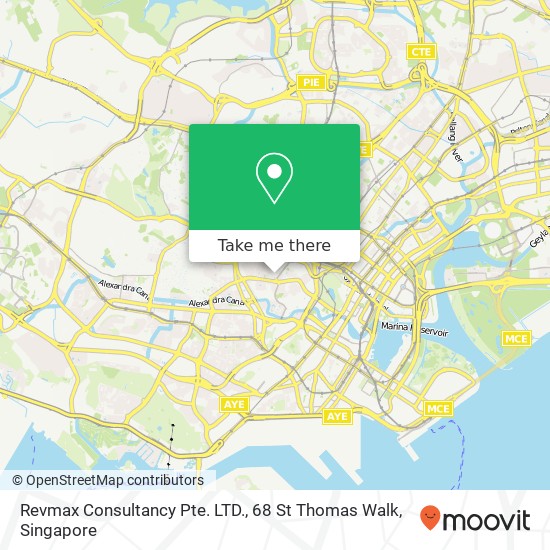 Revmax Consultancy Pte. LTD., 68 St Thomas Walk地图