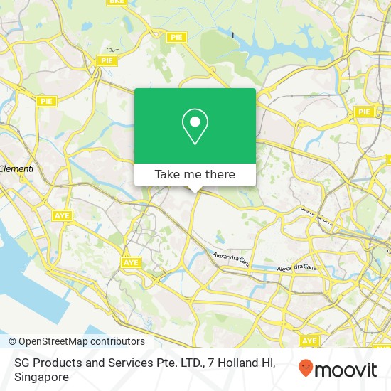 SG Products and Services Pte. LTD., 7 Holland Hl地图