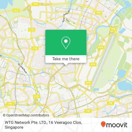 WTG Network Pte. LTD., 16 Veeragoo Clos map