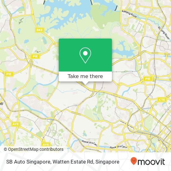 SB Auto Singapore, Watten Estate Rd map