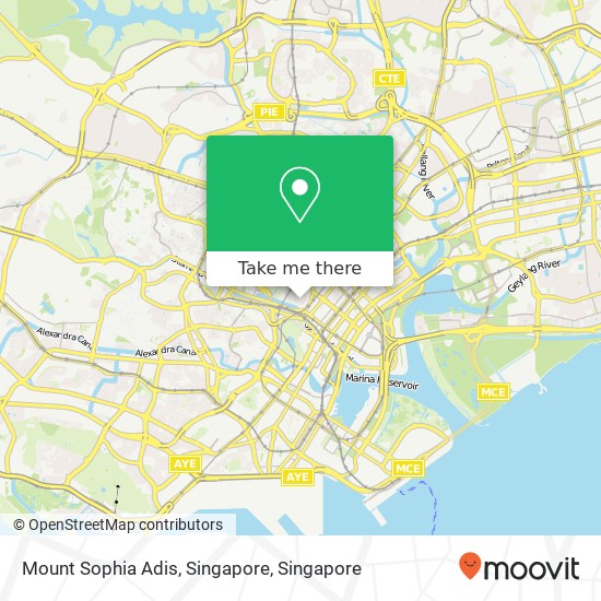 Mount Sophia Adis, Singapore地图