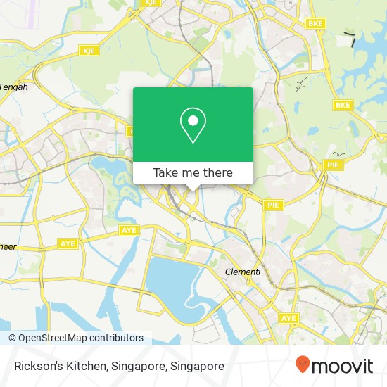 Rickson's Kitchen, Singapore map