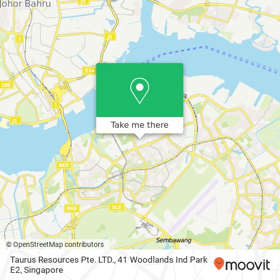 Taurus Resources Pte. LTD., 41 Woodlands Ind Park E2地图