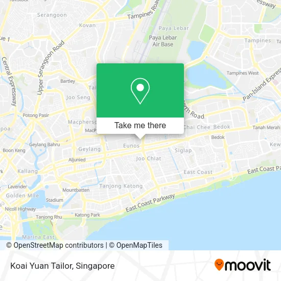 Koai Yuan Tailor map
