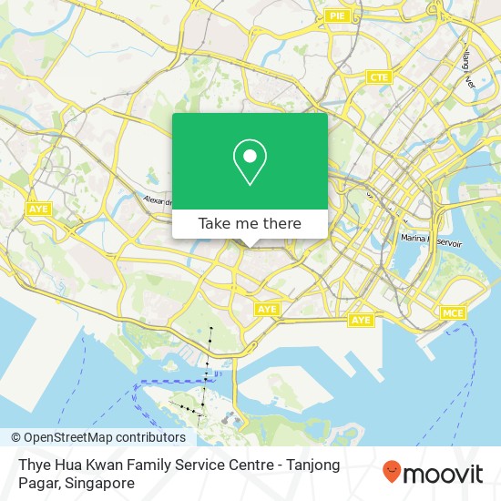 Thye Hua Kwan Family Service Centre - Tanjong Pagar map