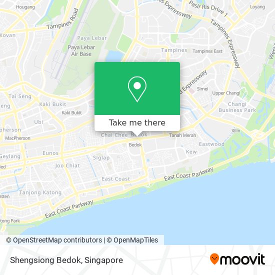 Shengsiong Bedok map