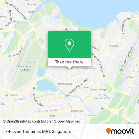 7-Eleven Tampines MRT地图