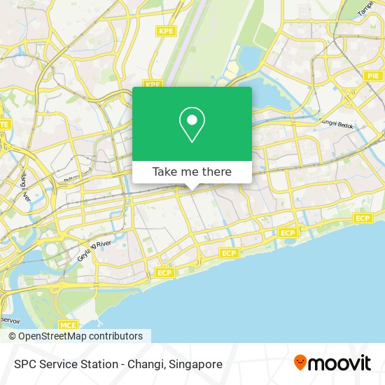 SPC Service Station - Changi map