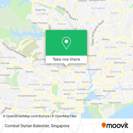 Combat Durian Balestier map