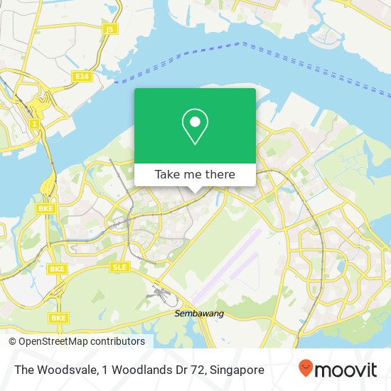 The Woodsvale, 1 Woodlands Dr 72地图