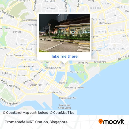Promenade MRT Station map