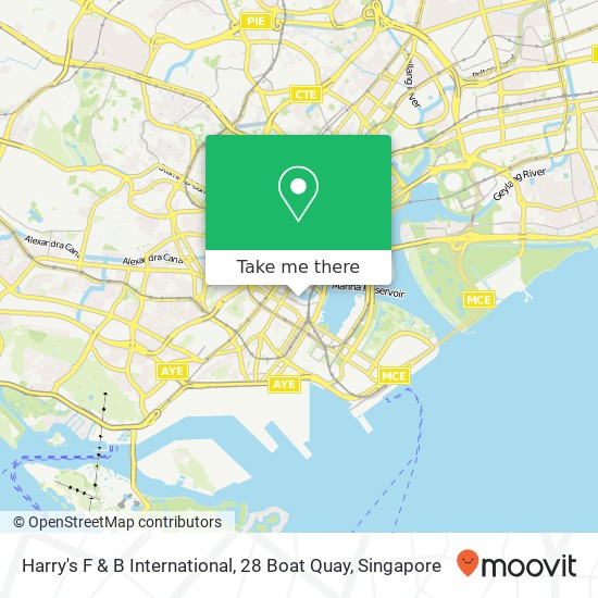 Harry's F & B International, 28 Boat Quay地图
