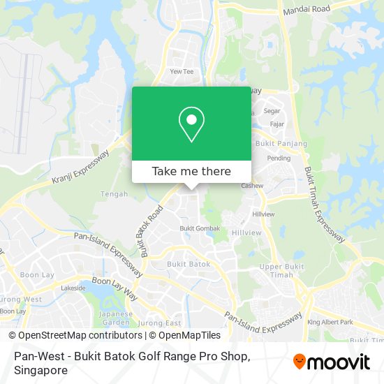 Pan-West - Bukit Batok Golf Range Pro Shop map
