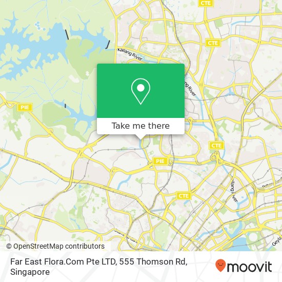 Far East Flora.Com Pte LTD, 555 Thomson Rd map