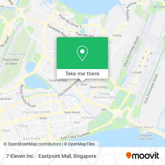 7-Eleven Inc. - Eastpoint Mall map