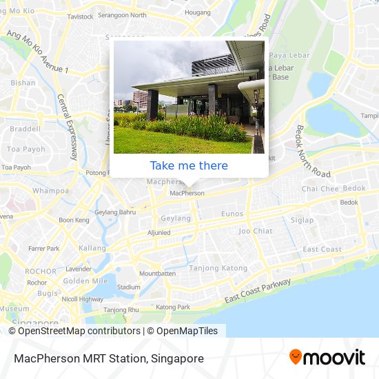 MacPherson MRT Station map