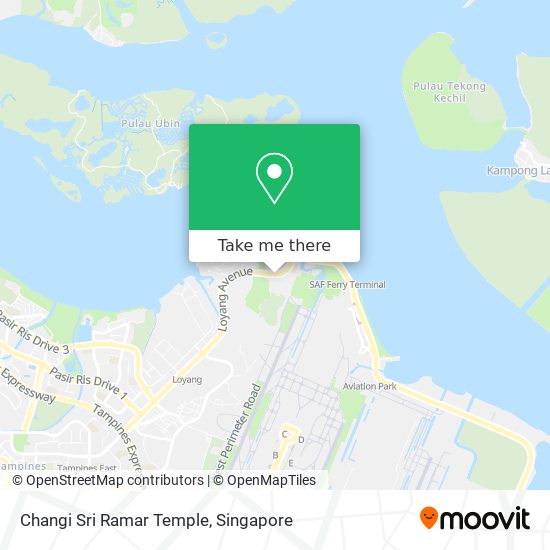 Changi Sri Ramar Temple map
