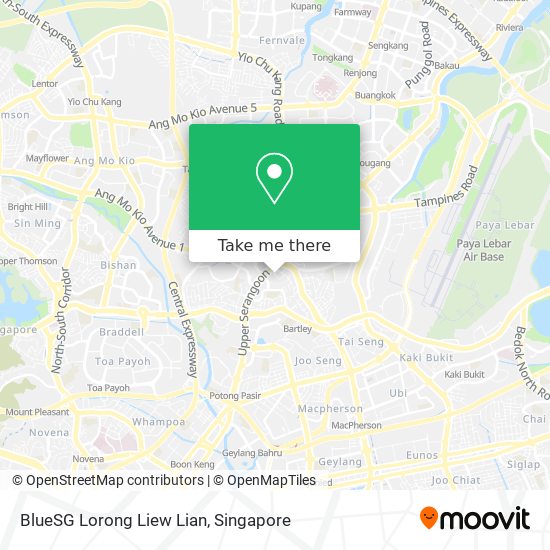 BlueSG Lorong Liew Lian map