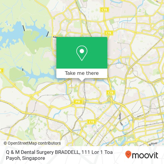 Q & M Dental Surgery BRADDELL, 111 Lor 1 Toa Payoh地图