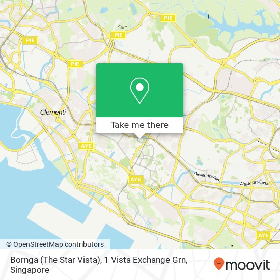 Bornga (The Star Vista), 1 Vista Exchange Grn地图