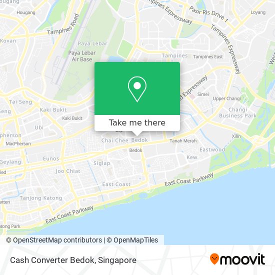 Cash Converter Bedok map