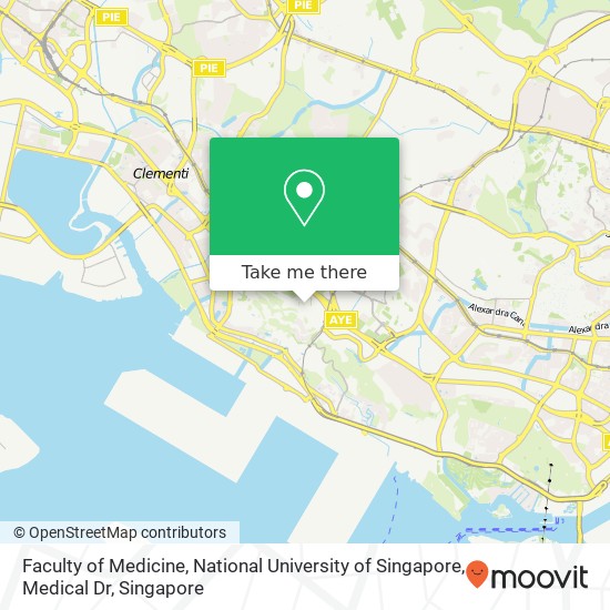 Faculty of Medicine, National University of Singapore, Medical Dr地图