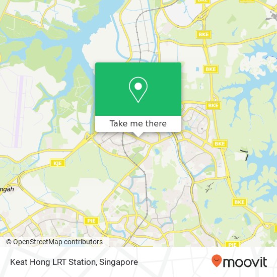 Keat Hong LRT Station map