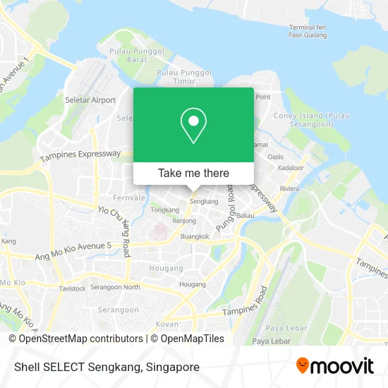 Shell SELECT Sengkang map