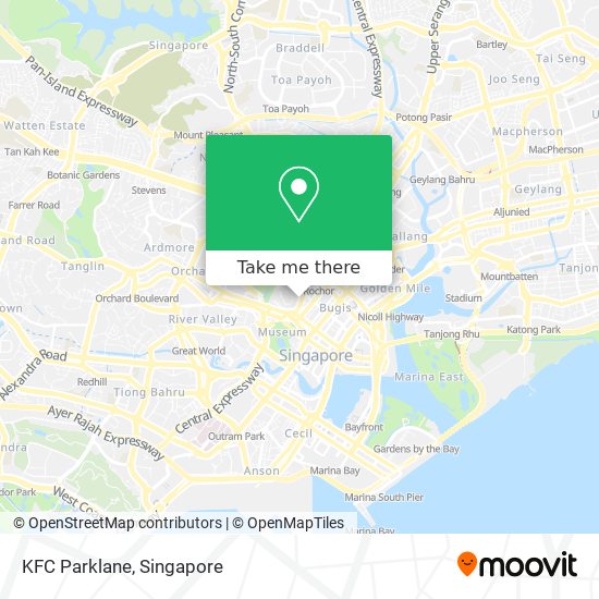 KFC Parklane map