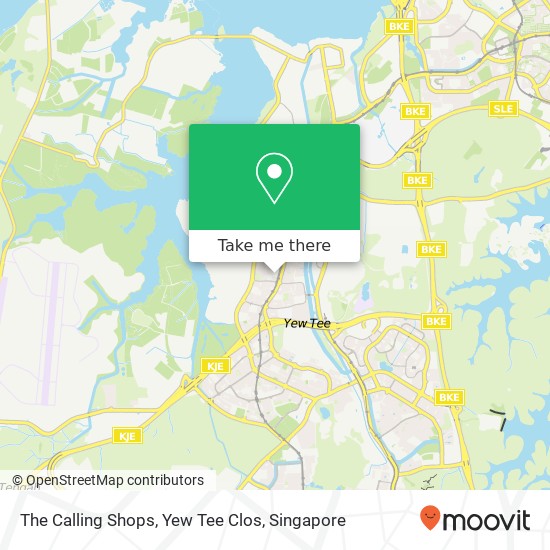 The Calling Shops, Yew Tee Clos map