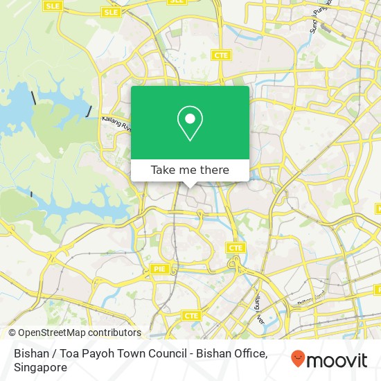Bishan / Toa Payoh Town Council - Bishan Office map