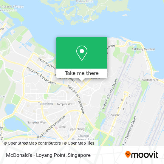 McDonald's - Loyang Point map