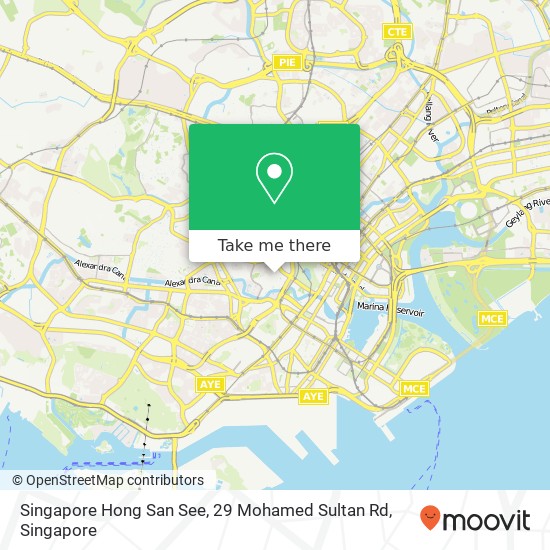 Singapore Hong San See, 29 Mohamed Sultan Rd map