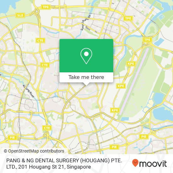 PANG & NG DENTAL SURGERY (HOUGANG) PTE. LTD., 201 Hougang St 21地图