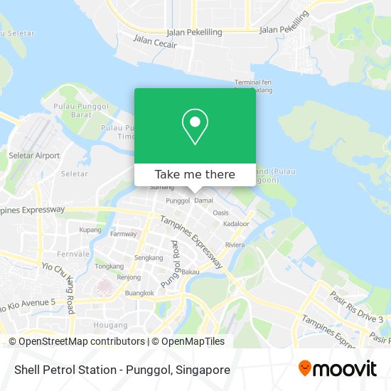 Shell Petrol Station - Punggol map