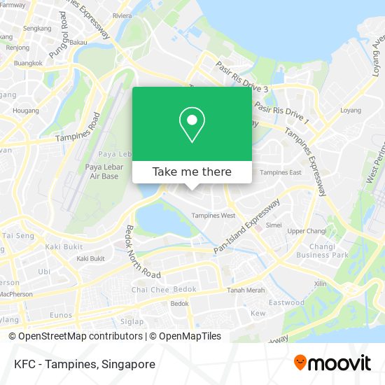 KFC - Tampines map