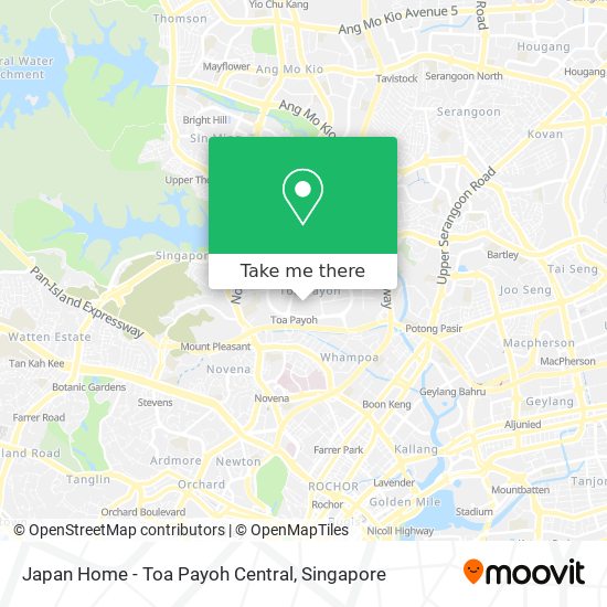 Japan Home - Toa Payoh Central map