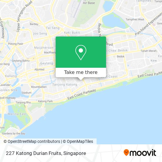 227 Katong Durian Fruits map