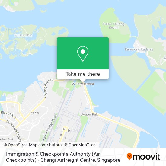 Immigration & Checkpoints Authority (Air Checkpoints) - Changi Airfreight Centre map