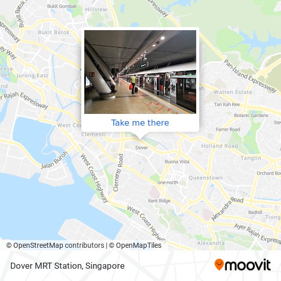 Dover MRT Station map