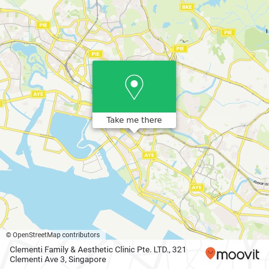 Clementi Family & Aesthetic Clinic Pte. LTD., 321 Clementi Ave 3地图