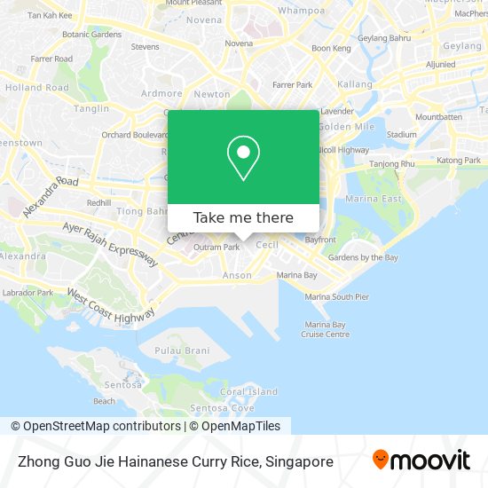 Zhong Guo Jie Hainanese Curry Rice map