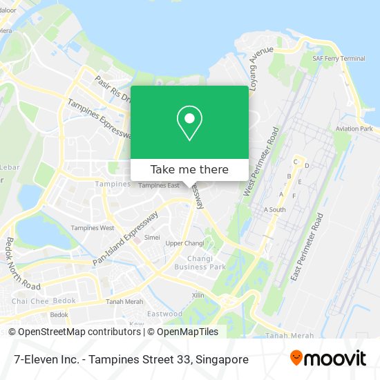 7-Eleven Inc. - Tampines Street 33地图