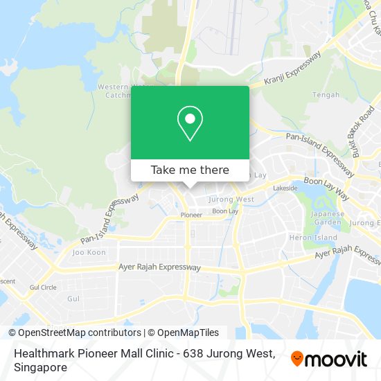 Healthmark Pioneer Mall Clinic - 638 Jurong West map